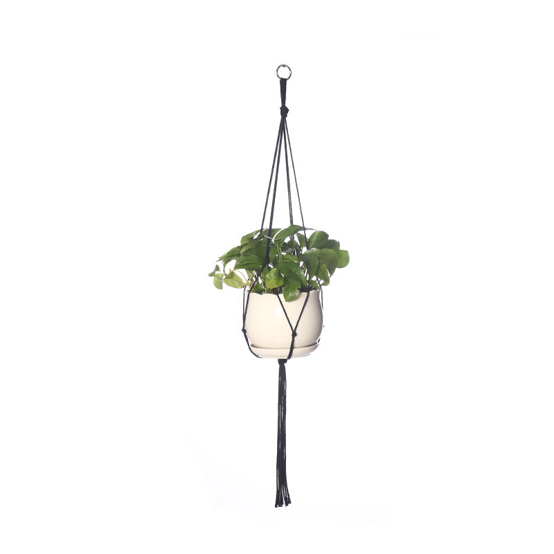 Black Mesh Gardening Flower Pot Hanging Basket - Premium  from Yard Agri Supply - Just $8.94! Shop now at Yard Agri Supply