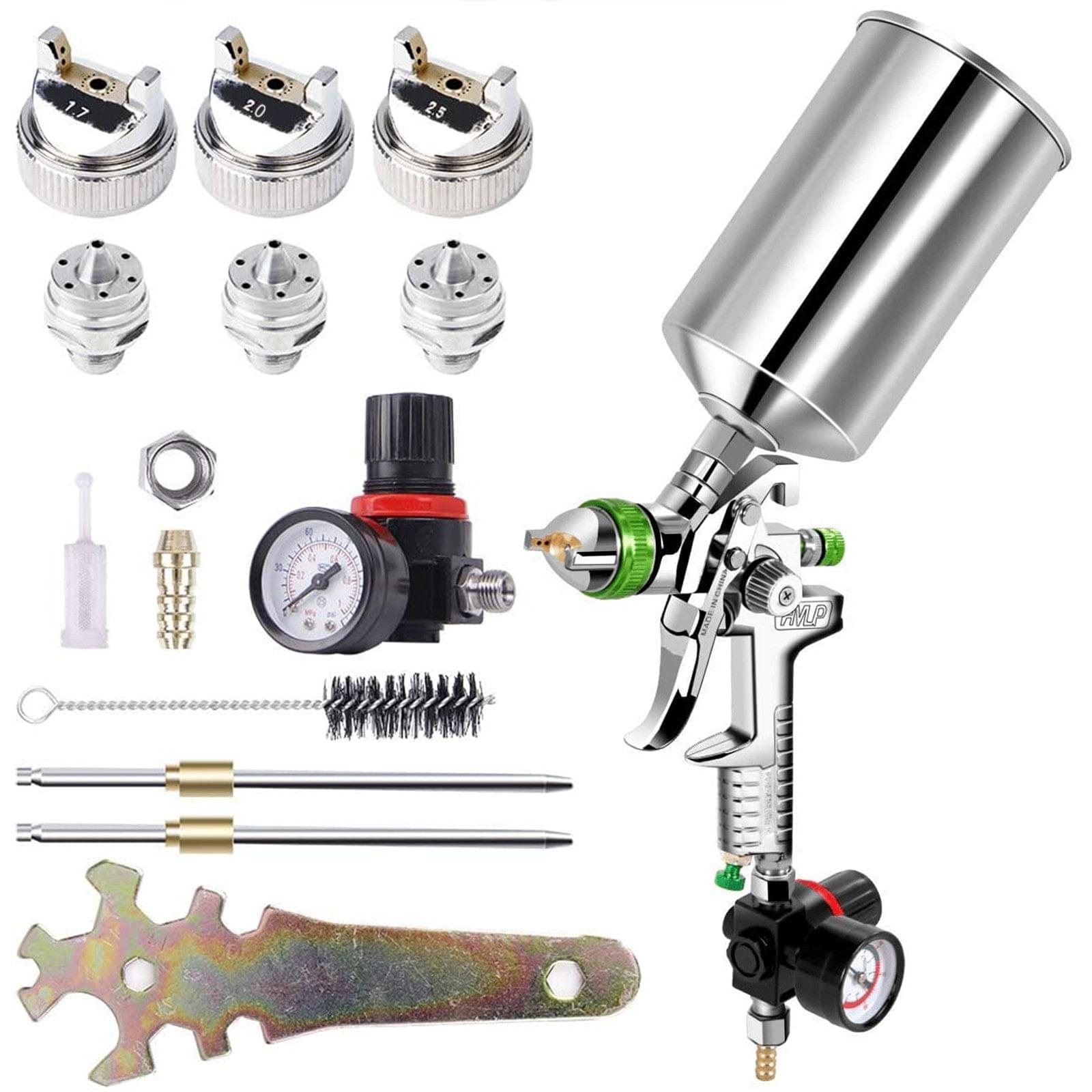 2008HVLP Paint Air Spray G un Kit Gravity Feed Car P-rimer 1.4MM~2.0MM Nozzle - Premium car parts from cjdropshipping - Just $309.85! Shop now at Yard Agri Supply