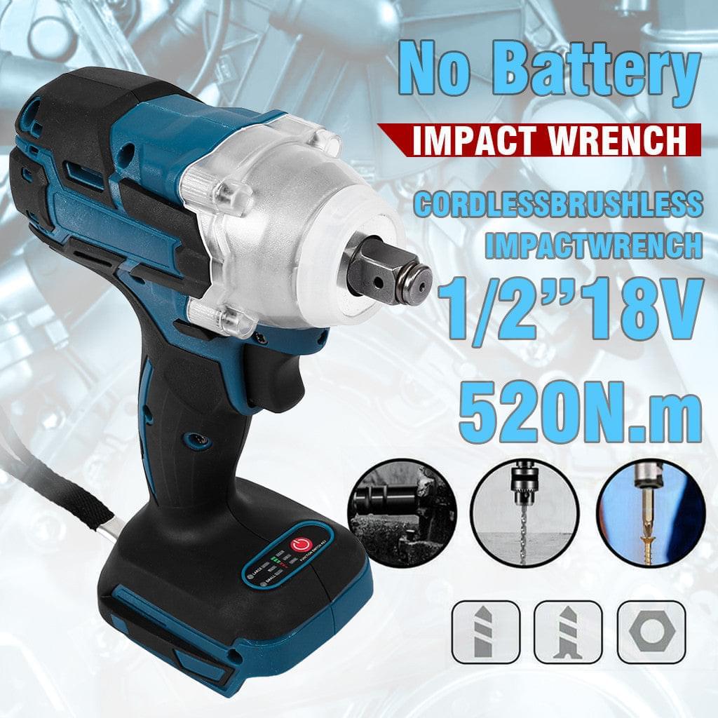 18V 1/2\' 520Nﾷm Li Battery Brushless drill Cordless Electric Impact Wrench - Premium car parts from cjdropshipping - Just $273.55! Shop now at Yard Agri Supply