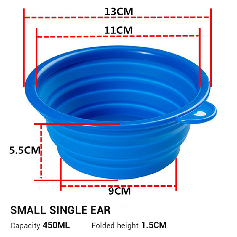 Small Silicone Dog Bowl Travel Folding Dog Bowl Tpe Pet Folding Bowl Outdoor Portable Dog Bowl - Premium  from eprolo - Just $9.84! Shop now at Yard Agri Supply