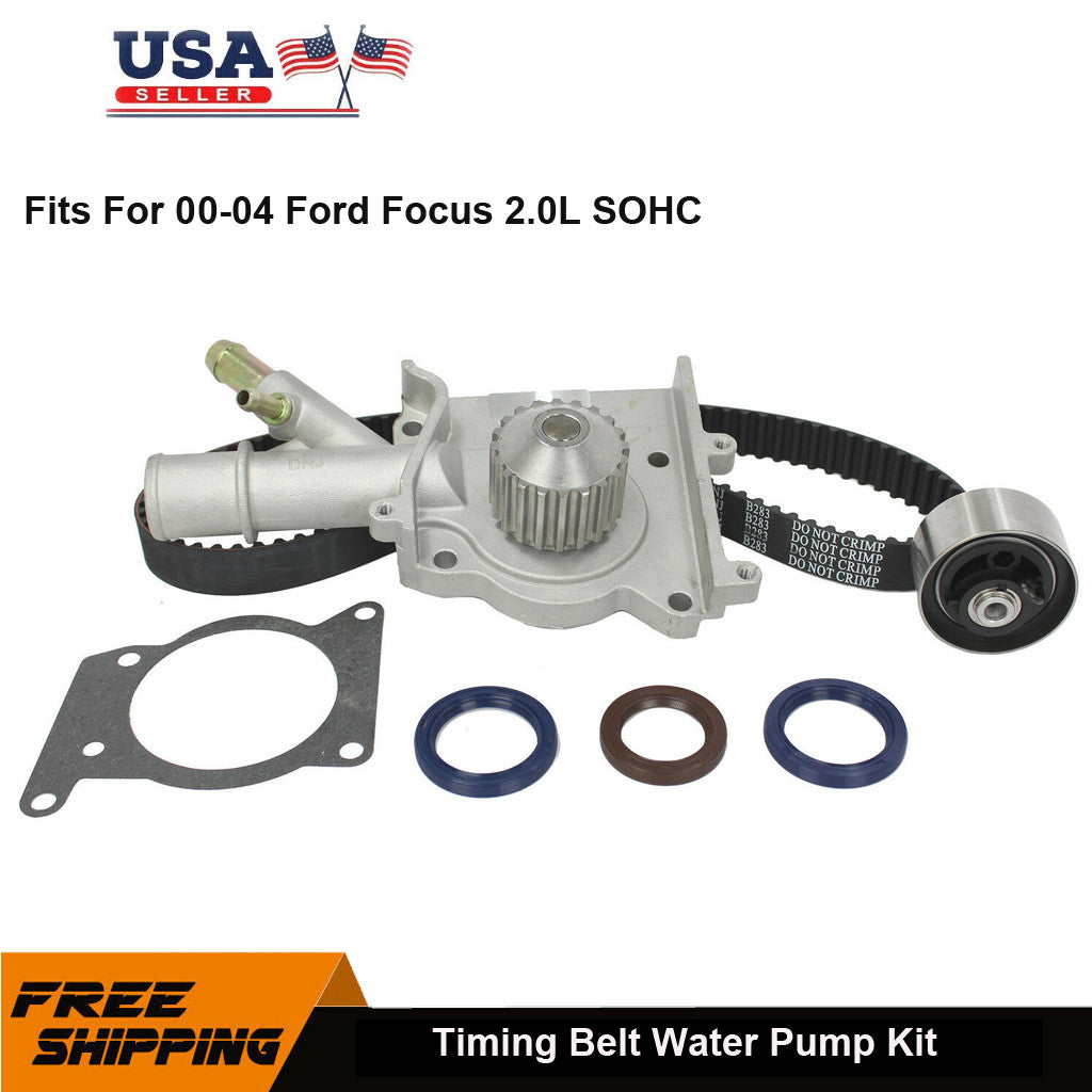 Timing Belt Water Pump Kit Fits For 00-04 Ford Focus 2.0L SOHC Cu. 122 / VIN P - Premium car parts from cjdropshipping - Just $376.39! Shop now at Yard Agri Supply