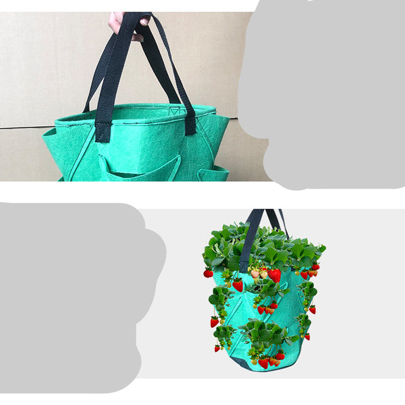 Woven Strawberry Bag Gardening Flower Plants - Premium  from Yard Agri Supply - Just $12.99! Shop now at Yard Agri Supply