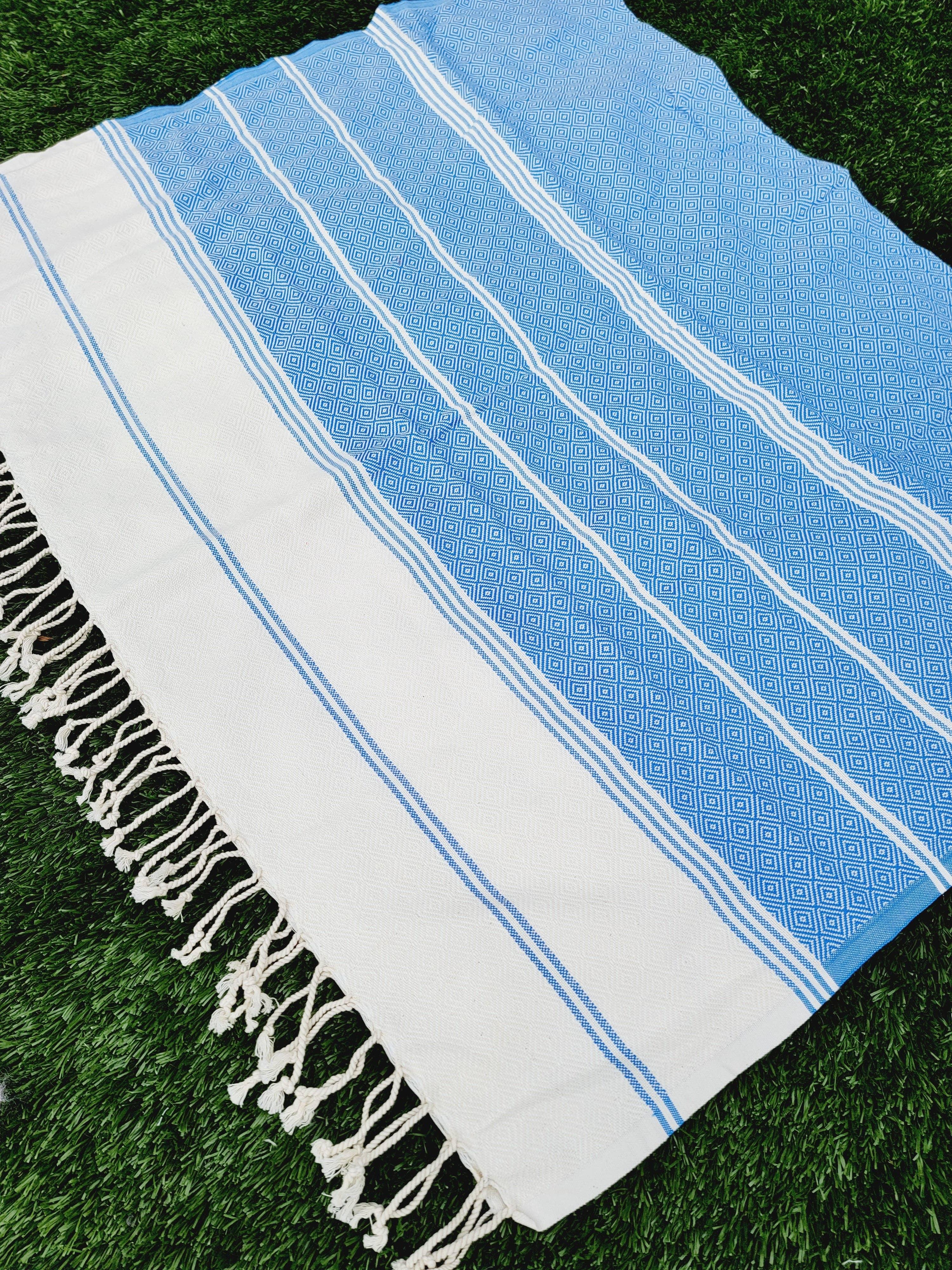 Beach/Bath Sand Free Towels-Easy Carry Quick Dry Thin Towel-BlueHeart - Premium Kids & Baby Catalog from EBRU Home - Just $32.78! Shop now at Yard Agri Supply