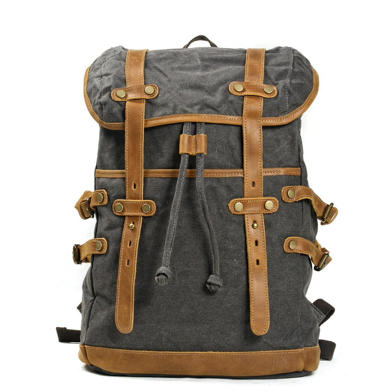 Canvas Men Bag Casual Shoulder Backpack Men Waterproof Outdoor Travel Bag Student Schoolbag - Premium  from eprolo - Just $81.50! Shop now at Yard Agri Supply
