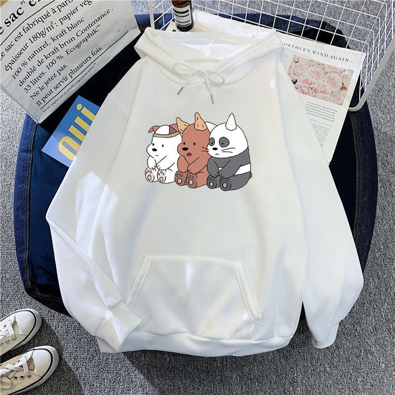 Cartoon Print Students Hooded Sweater - Premium  from eprolo - Just $18.7! Shop now at Yard Agri Supply