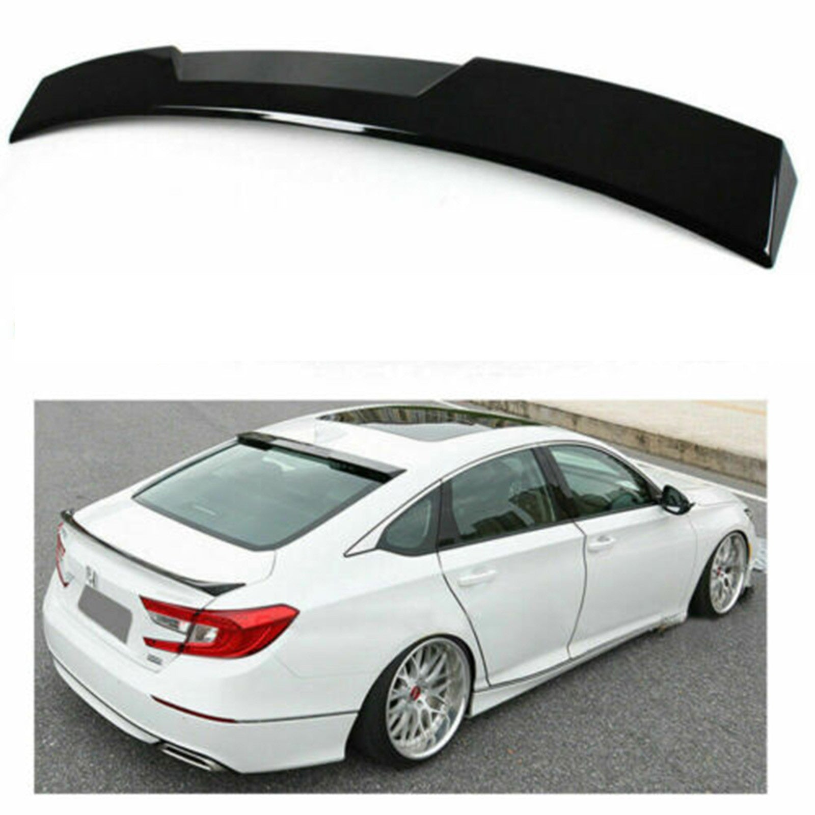 For 2018 2019 Accord 10th Gen Sedan Glossy Black Rear Window Roof Spoiler US - Premium car parts from cjdropshipping - Just $229.61! Shop now at Yard Agri Supply