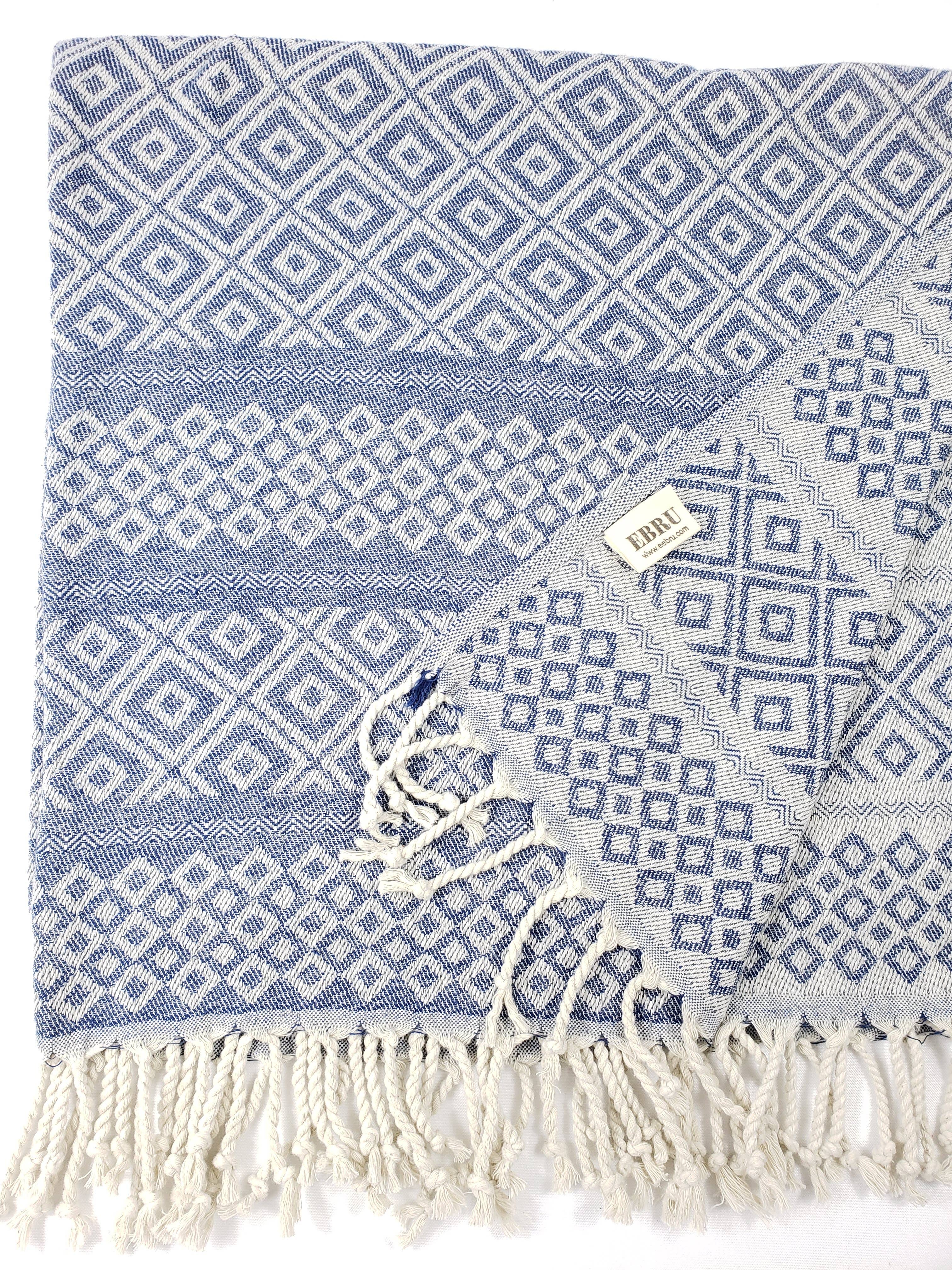 XL Beach Towel Sand Free Easy Carry Turkish Towel - BLUEHeart - Premium Kids & Baby Catalog from EBRU Home - Just $35.17! Shop now at Yard Agri Supply