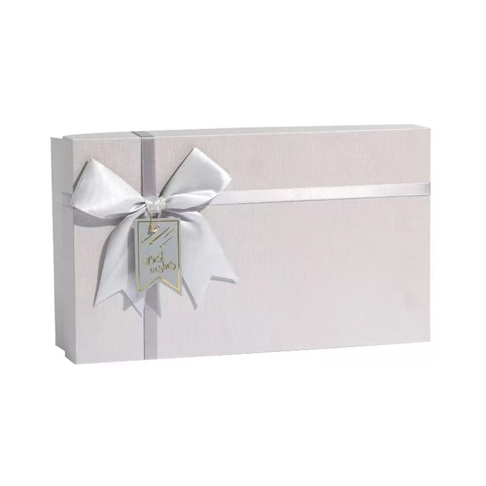 Cardboard Paper Gift Box with Ribbon Bow - Premium  from Mademine - Just $3.9! Shop now at Yard Agri Supply