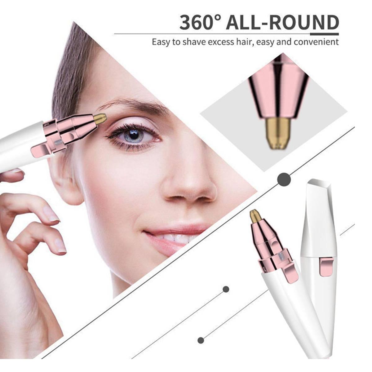 2 IN 1 Lady Epilators Electric Eyebrow Trimmer USB Rechargeable - Premium  from eprolo - Just $19.82! Shop now at Yard Agri Supply