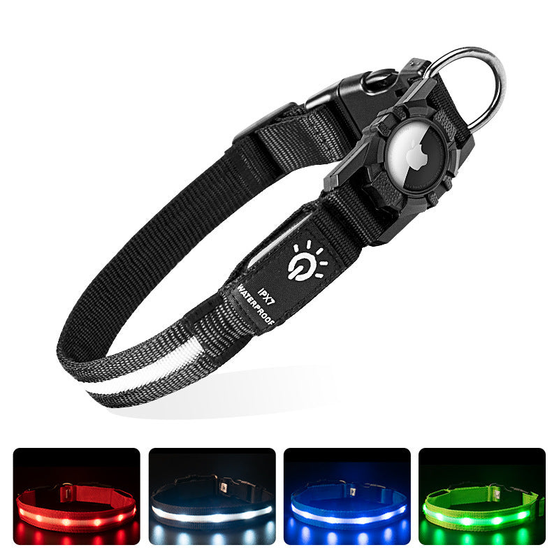 Applicable to Airtag Locator Ipx7 Waterproof Pet Collar Rechargeable Luminous Dog Collar - Premium  from eprolo - Just $19.92! Shop now at Yard Agri Supply