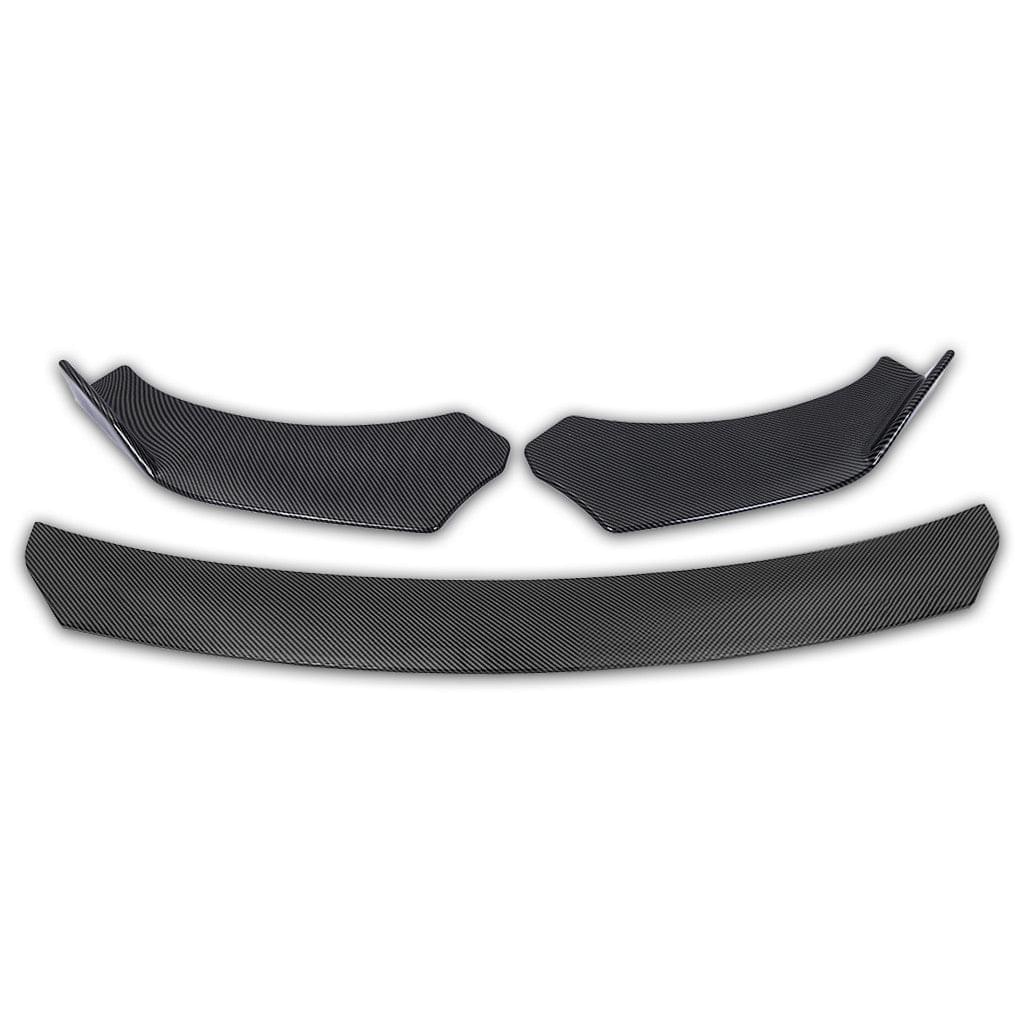 3Pcs Car Front Bumper Body Kit Addon Lip Diffuser Gloss Carbon Fiber Style US - Premium car parts from cjdropshipping - Just $465.42! Shop now at Yard Agri Supply