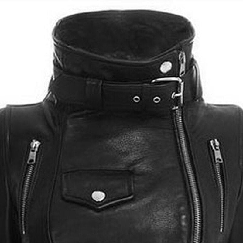Motorcycle Leather Gothic Jacket Women Faux - Premium  from eprolo - Just $57.82! Shop now at Yard Agri Supply