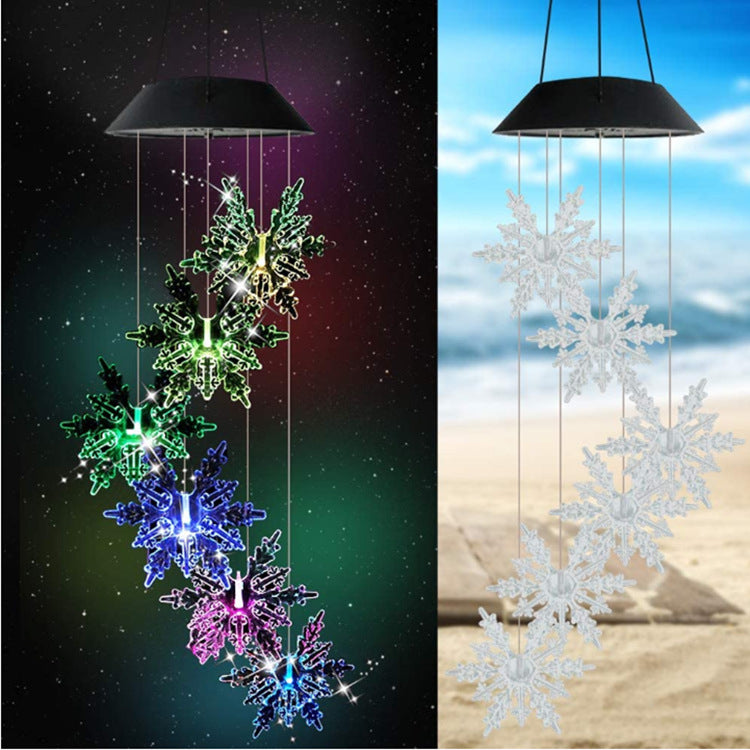 Outdoor Solar Wind Chime Lamp Hummingbird Butterfly Ball Wind Chime Garden Decoration - Premium  from Yard Agri Supply - Just $26.00! Shop now at Yard Agri Supply
