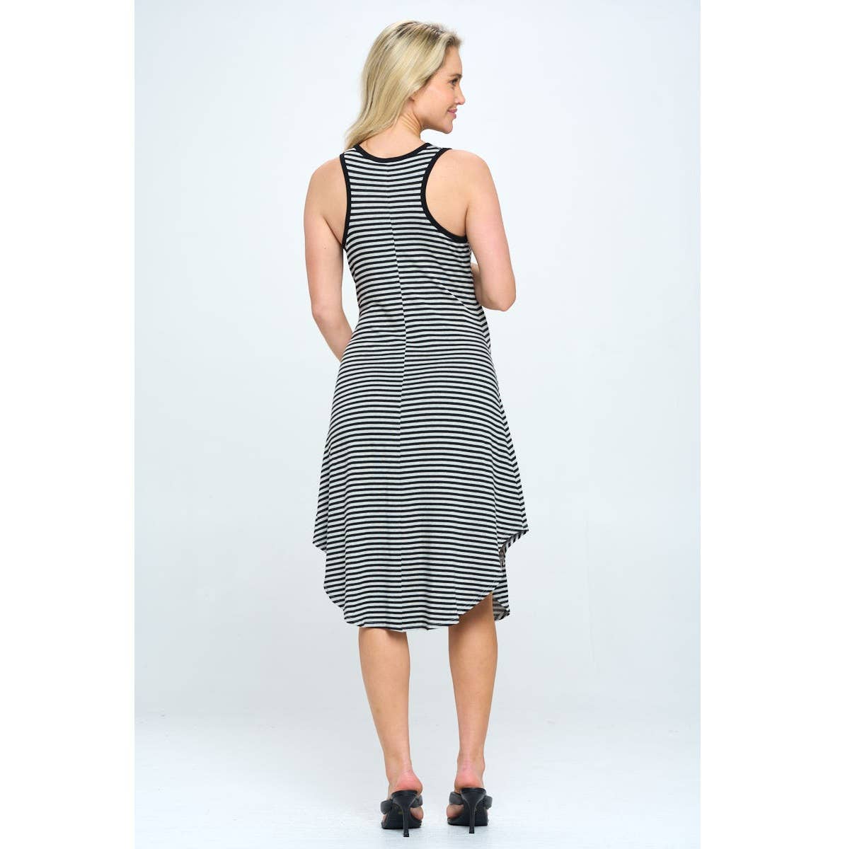 Made in USA- V Neck French Terry Stripe Sleeveless DressHeart - Premium Kids & Baby Catalog from Star Motherhood - Just $52.40! Shop now at Yard Agri Supply