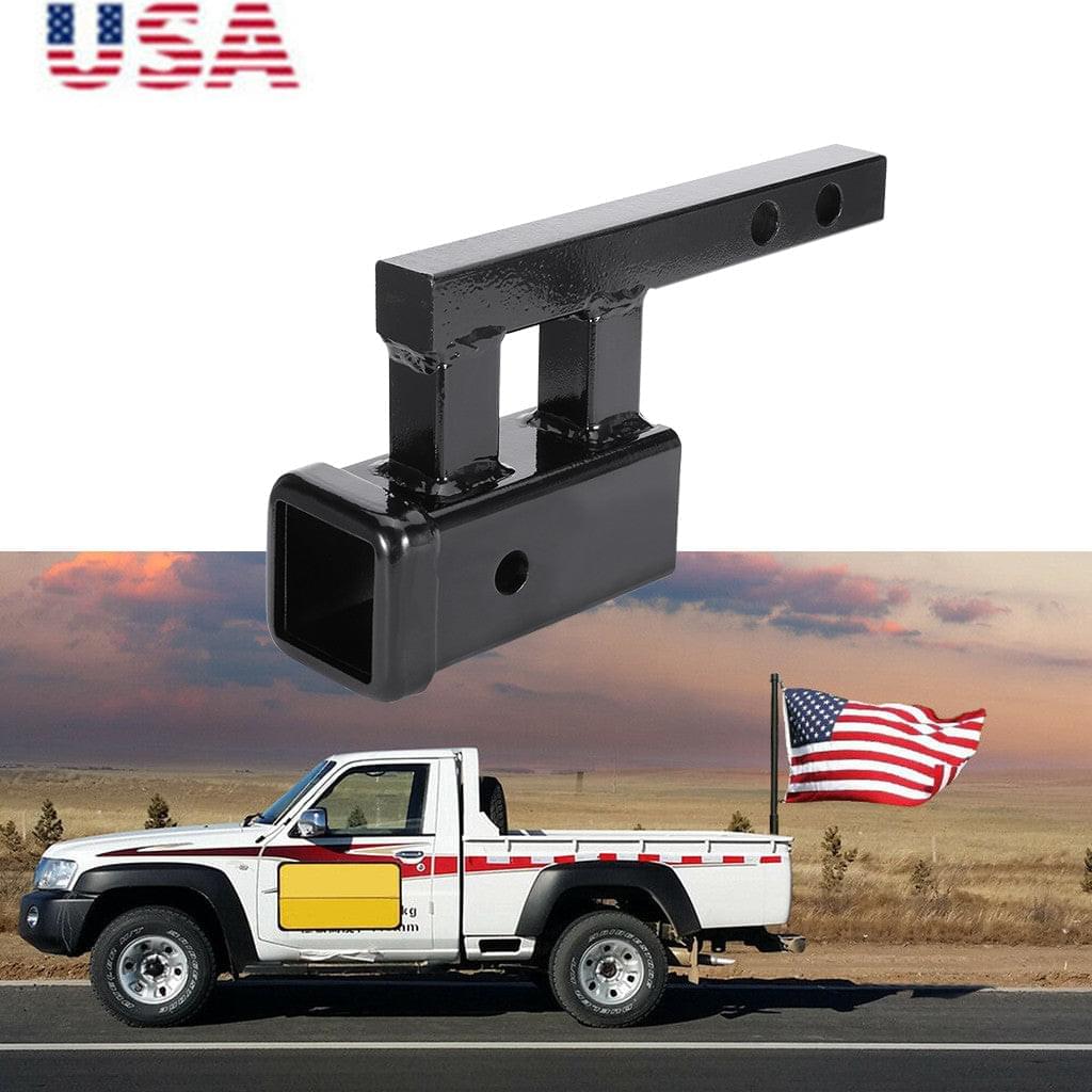 1.25 Inch To 2 Inch Ris-e Or Drop Traile-r Hitc-h Towing Extension Adapter US - Premium car parts from cjdropshipping - Just $155.19! Shop now at Yard Agri Supply