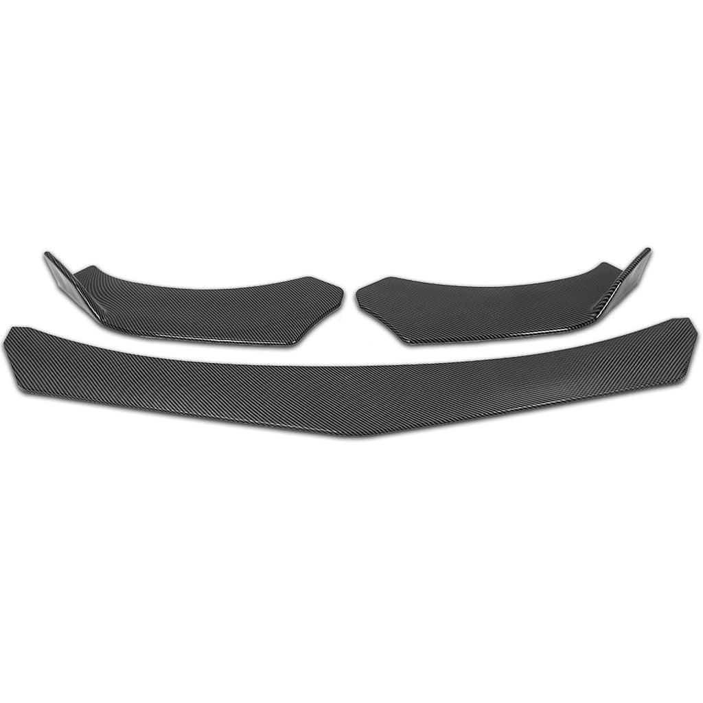 3Pcs Car Front Bumper Body Kit Addon Lip Diffuser Gloss Carbon Fiber Style US - Premium car parts from cjdropshipping - Just $185.00! Shop now at Yard Agri Supply