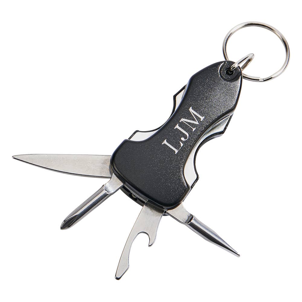 Black Key Chain W/Multi Tools - Premium  from Creative Gifts International Inc. - Just $19.18! Shop now at Yard Agri Supply